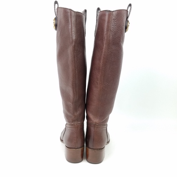 Gucci Brown Over the Knee Boots Sleek Leather Design - Picture 4 of 8